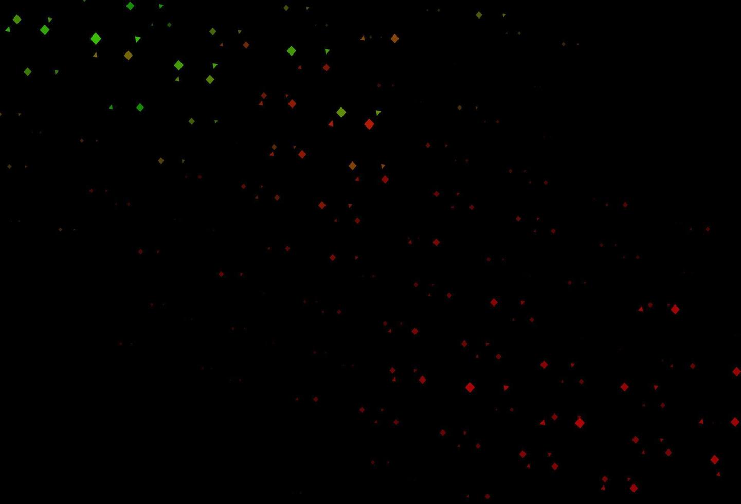 Dark green, red vector layout with circles, lines, rectangles.