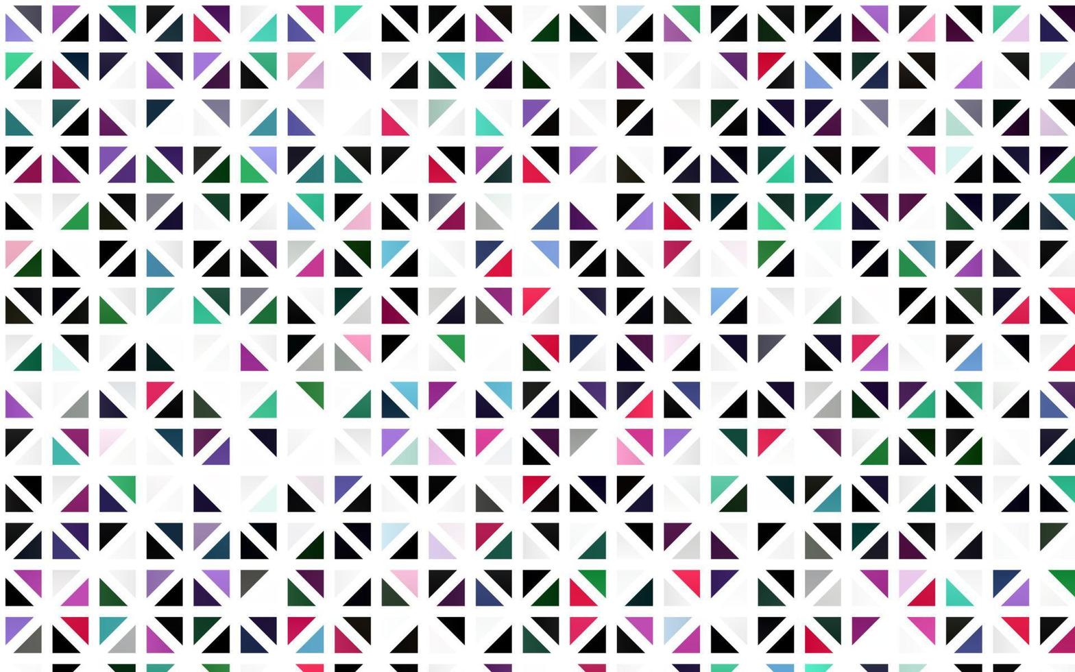 Light Multicolor, Rainbow vector seamless texture in triangular style.
