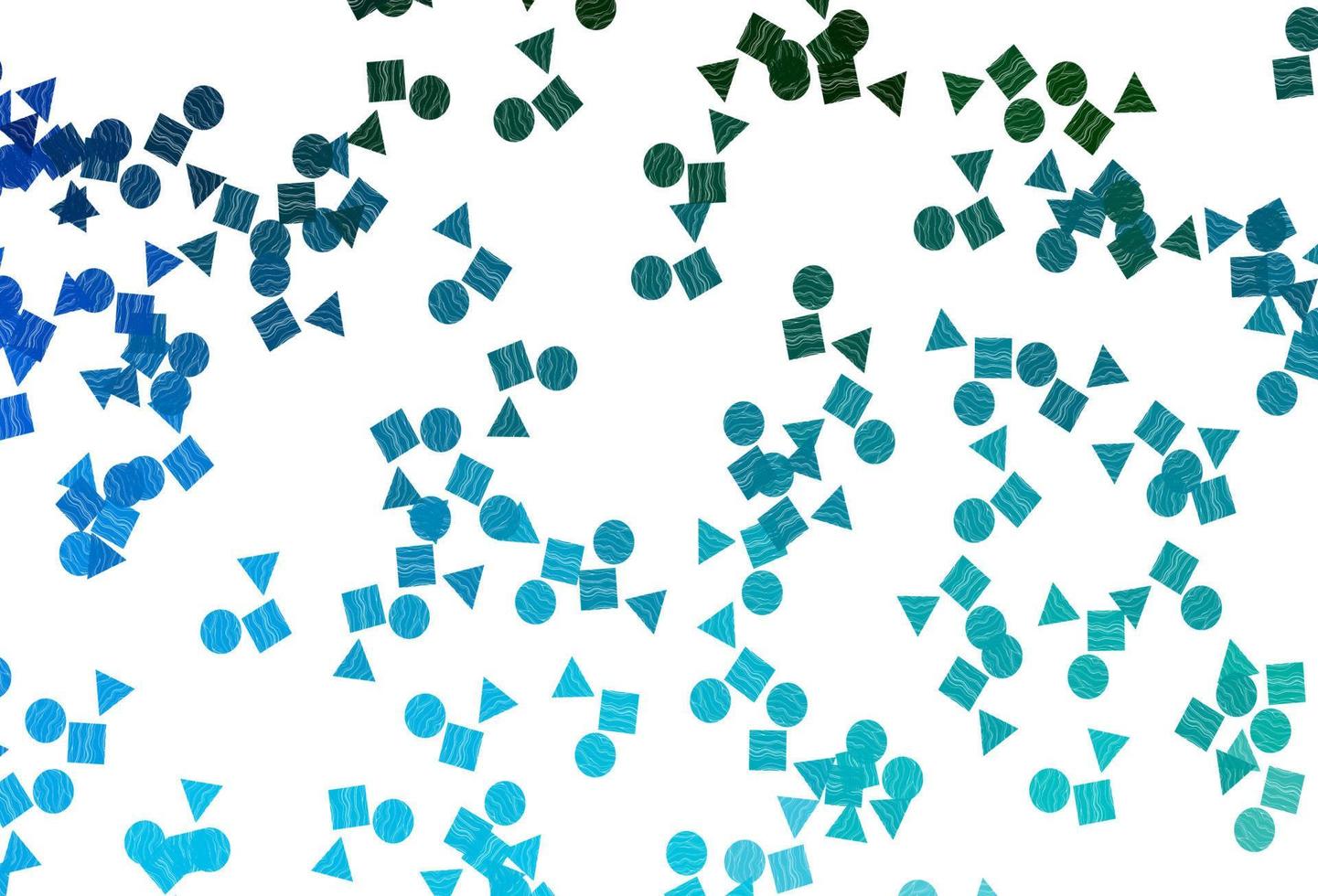 Light Blue, Green vector layout with circles, lines, rectangles.