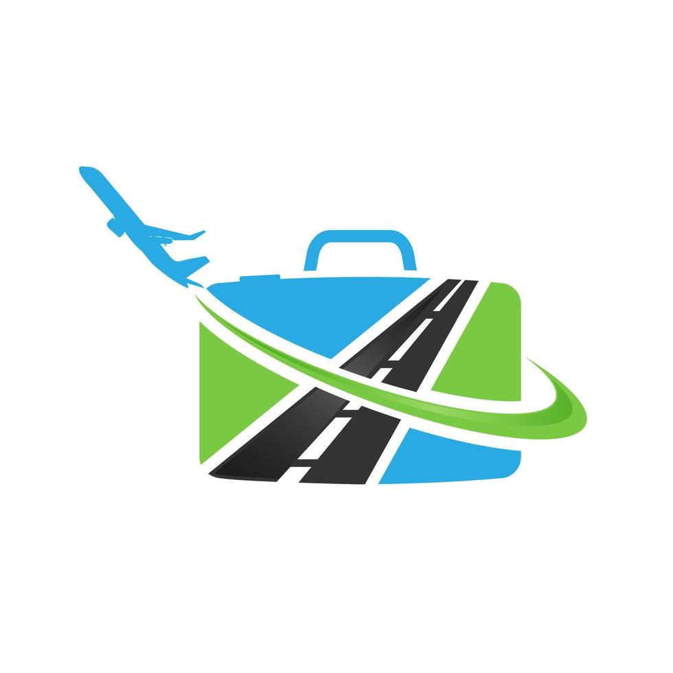 Air travel agency vector logo template