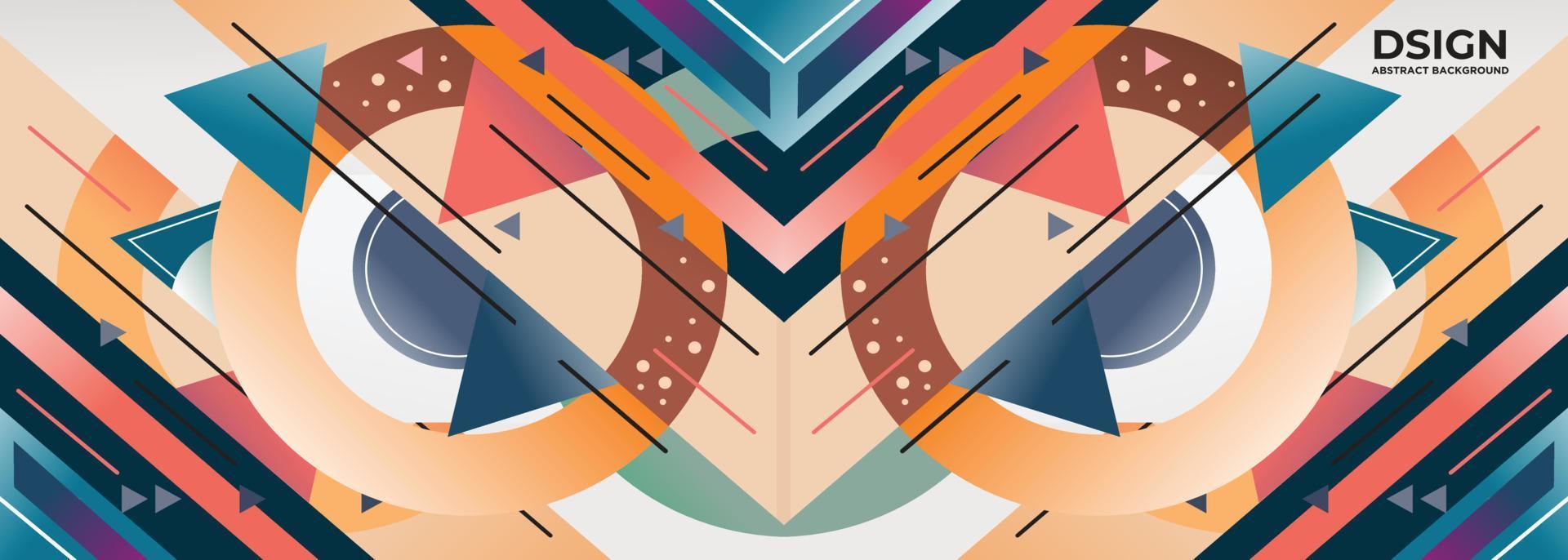 Banner abstract geometric vector with modern design concept