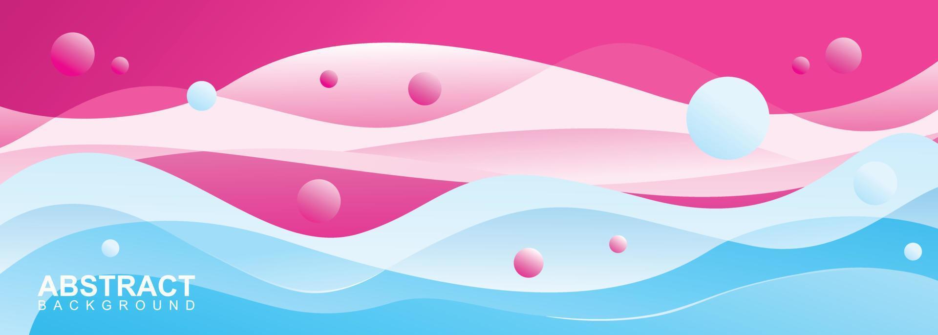 Banner wavy background vector for banner