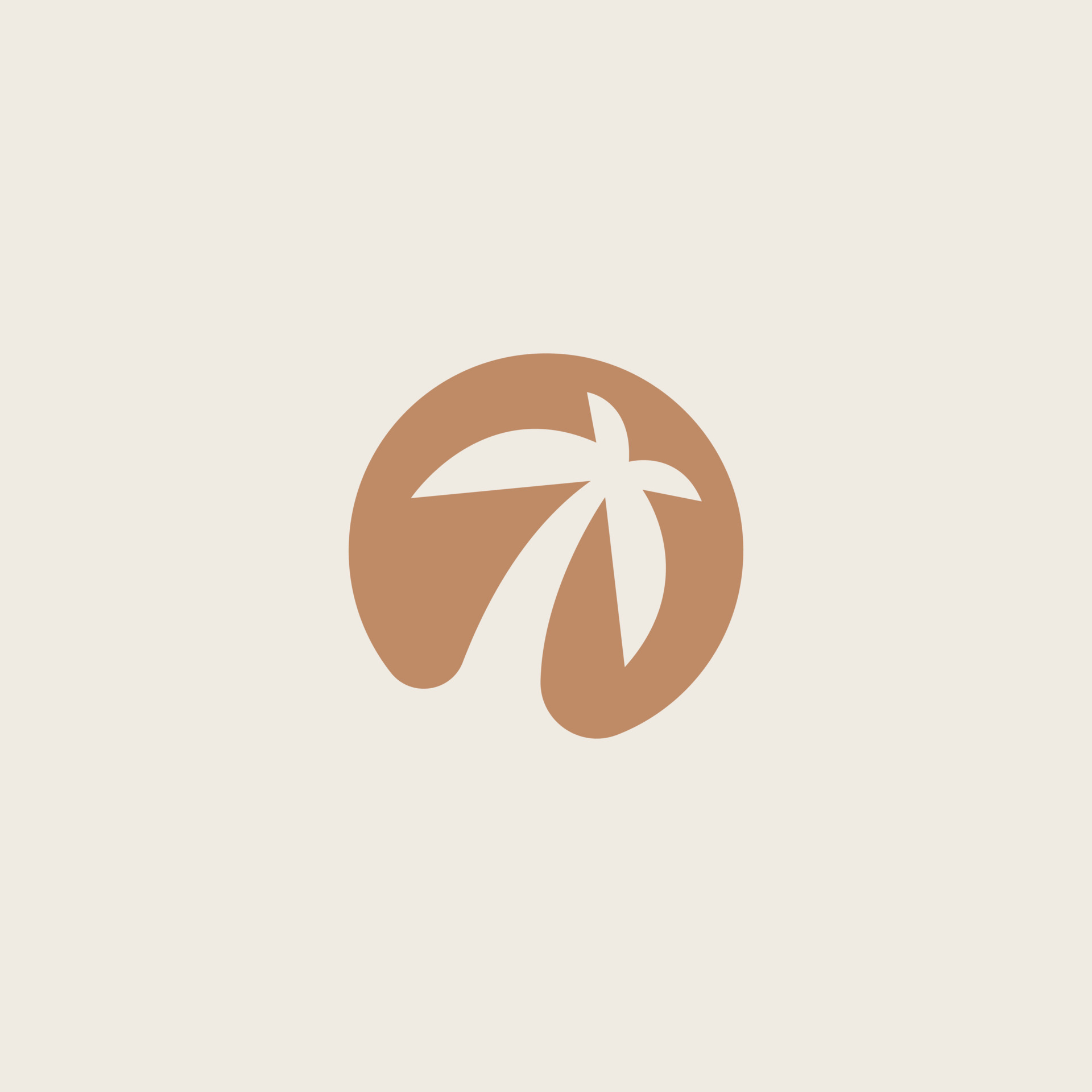 Palm house tree logo template. can be used for tropical beach home ...