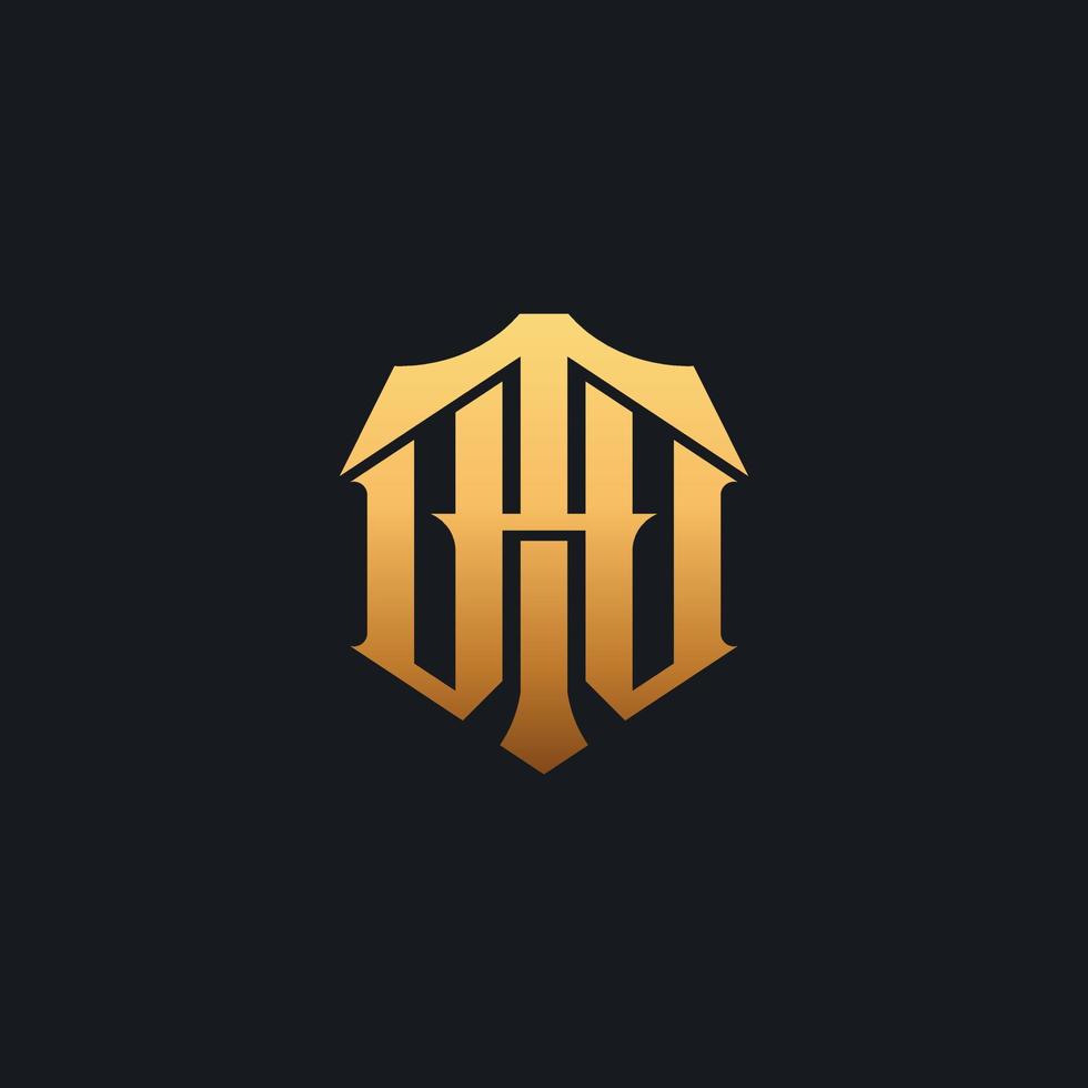 Initial TH HT H T Monogram Logo Template. Initial Based Letter Icon Logo vector