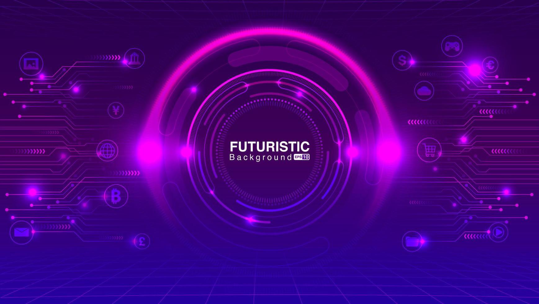 Abstract Technology Background. Futuristic Background Concept. Vector EPS 10