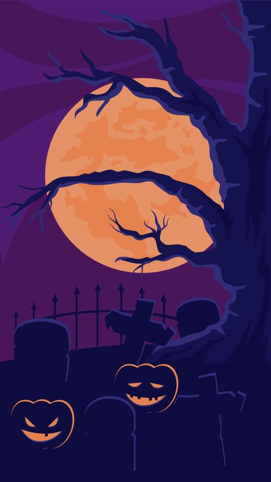 ilustración de fondo hellowen vector