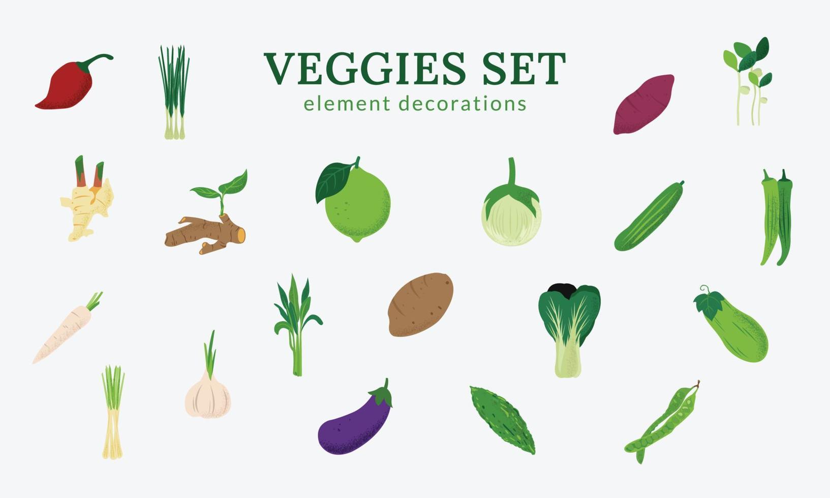 Fresh Veggies Illustration vector