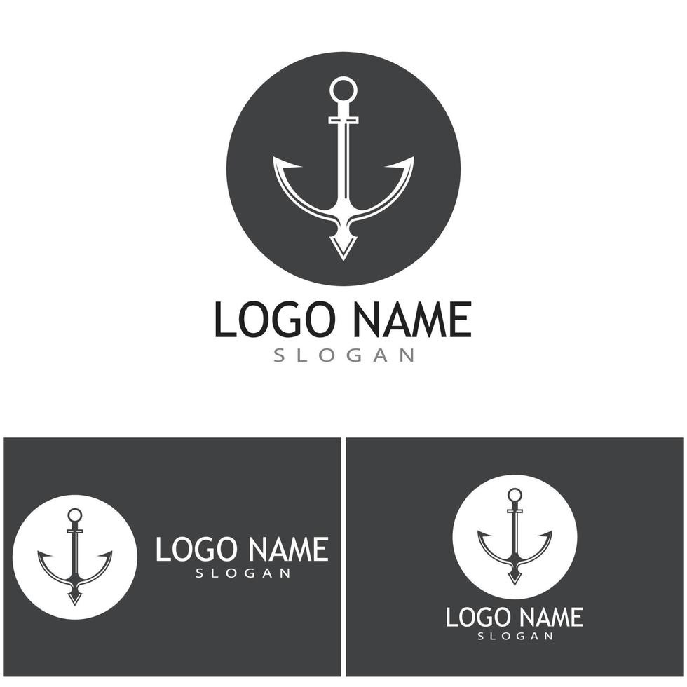 Anchor Logo Template vector symbol design 11844596 Vector Art at Vecteezy