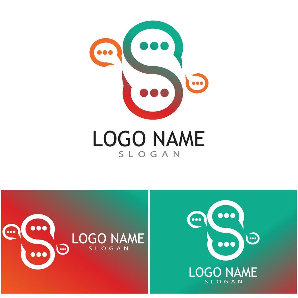 Speech bubble Logo template vector illustration