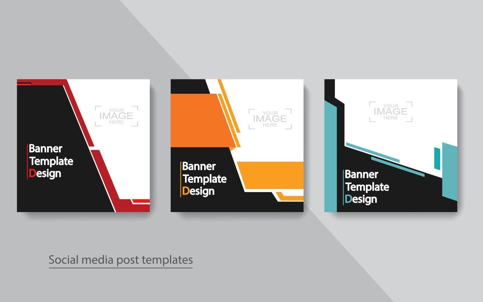 establecer diseño de publicación de banner en redes sociales. vector