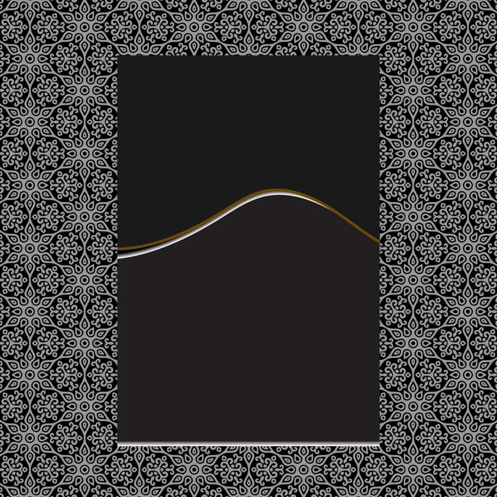 Luxury ornate background for wedding invitation, book cover with mandala element style vector