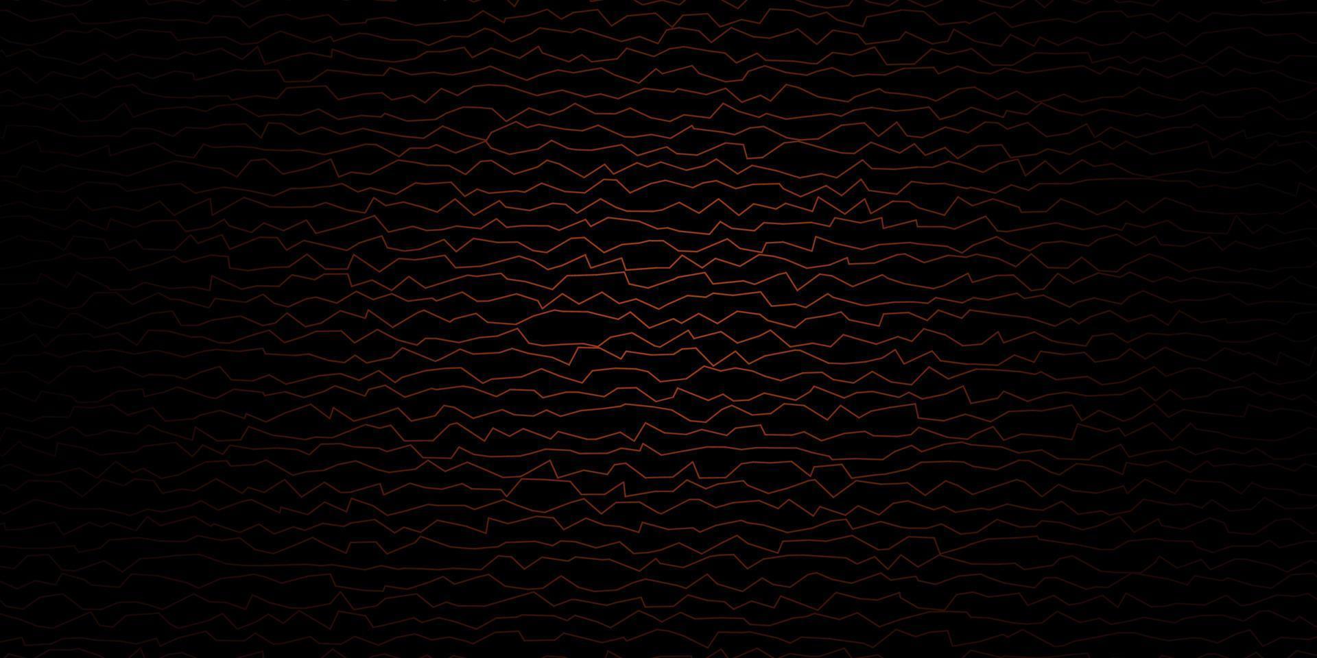 Dark Brown vector pattern with curved lines.