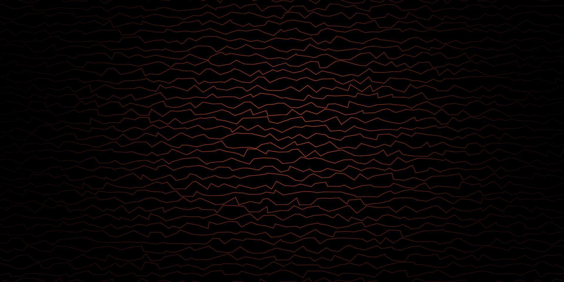 Dark Brown vector pattern with curved lines.