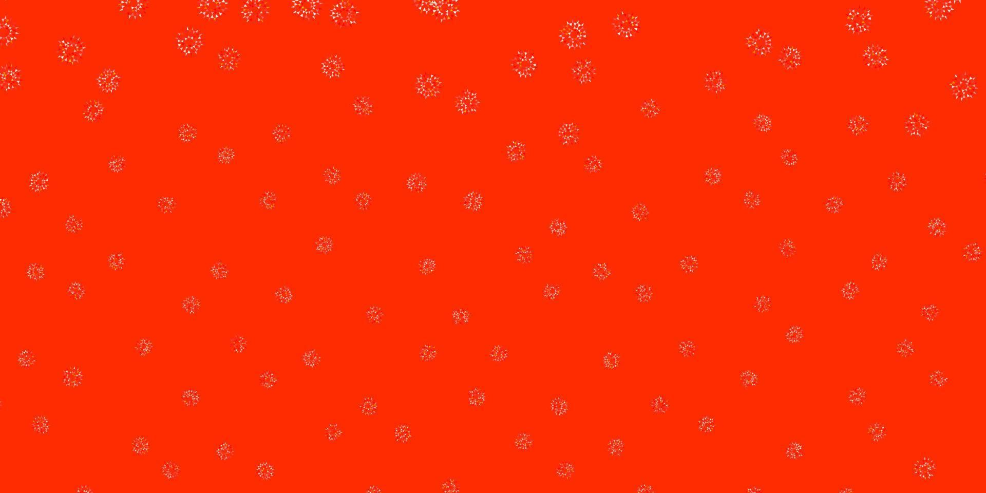 Light red vector natural layout with flowers.