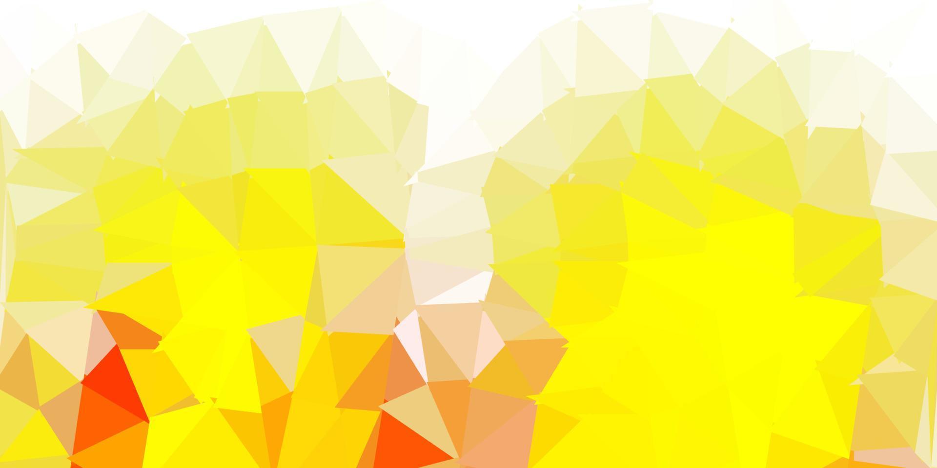 Light yellow vector polygonal backdrop.