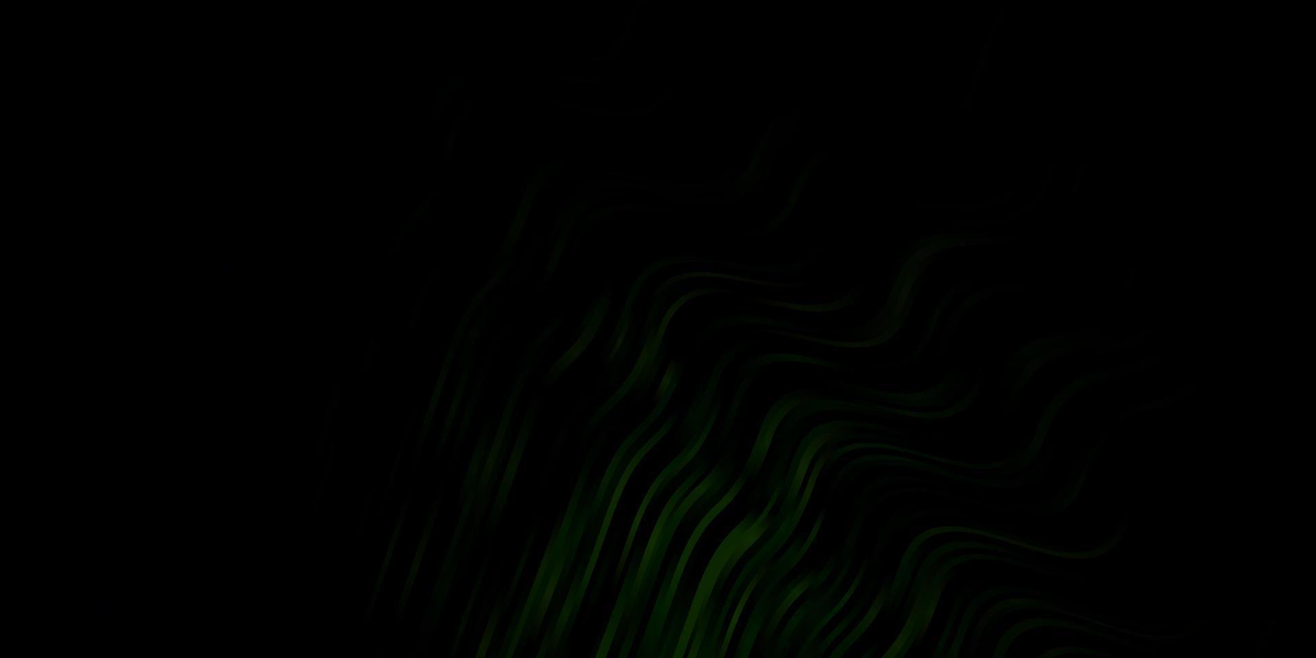 Dark Green vector texture with wry lines.