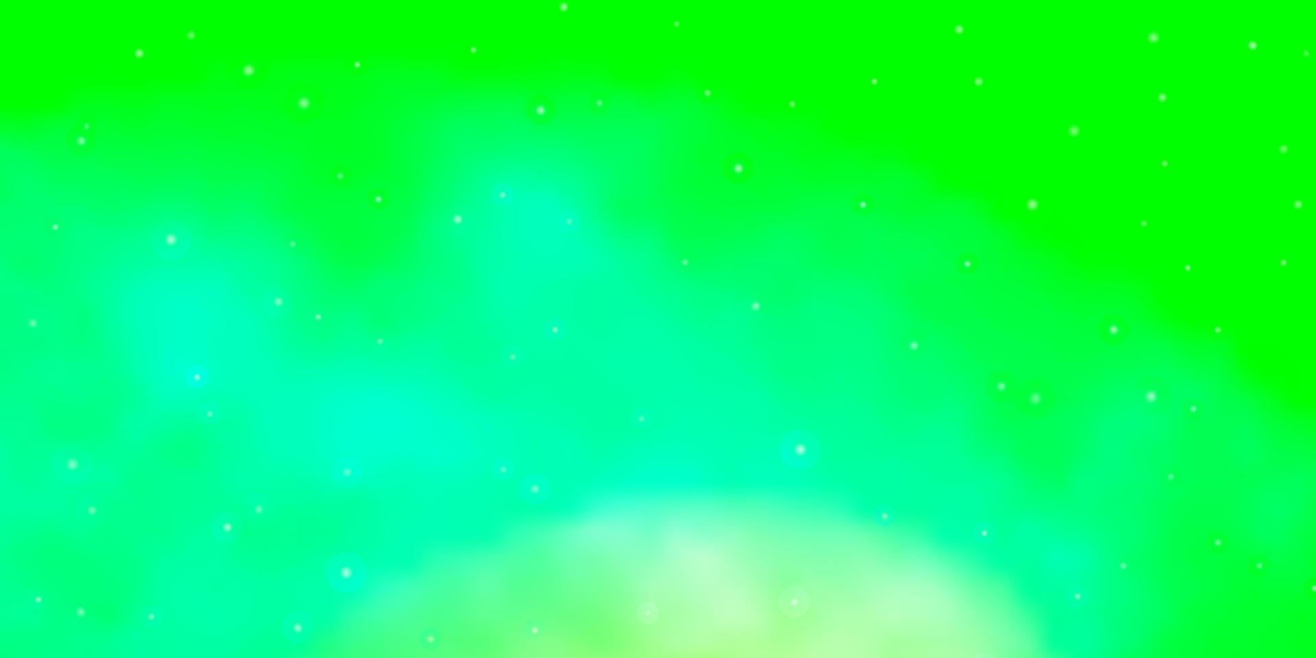 textura de vector verde claro con hermosas estrellas.