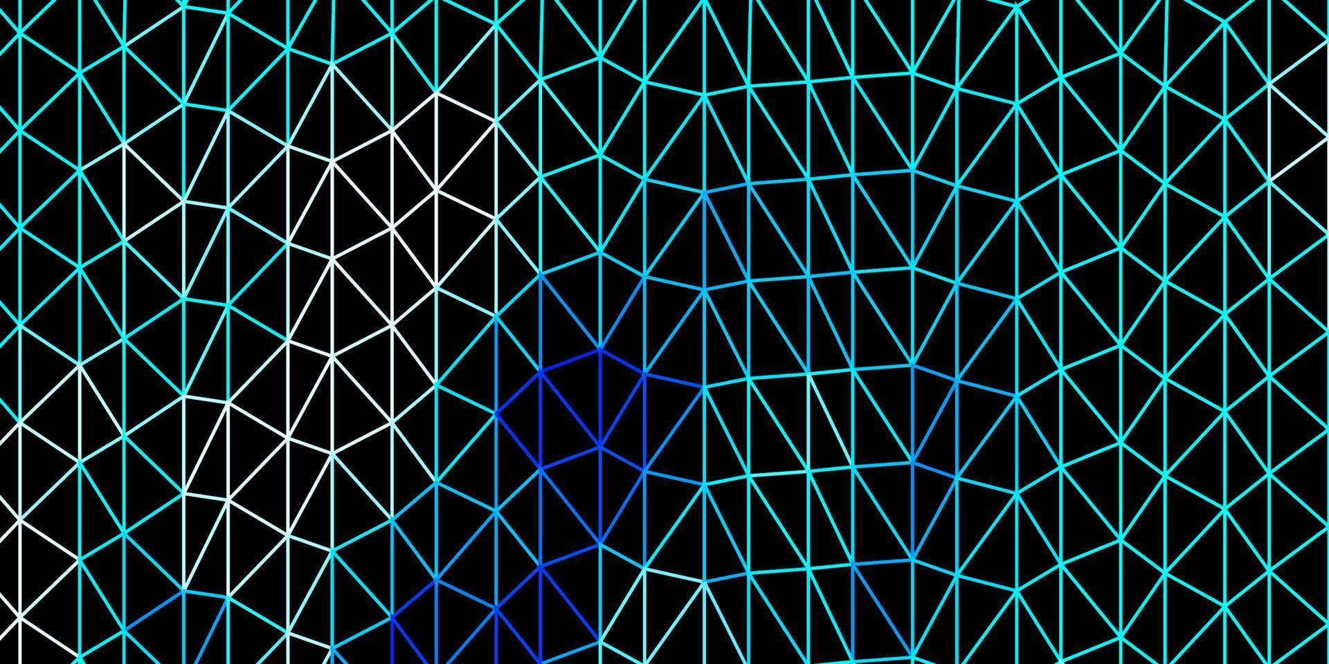 Fondo de mosaico de triángulo vector azul claro, verde.