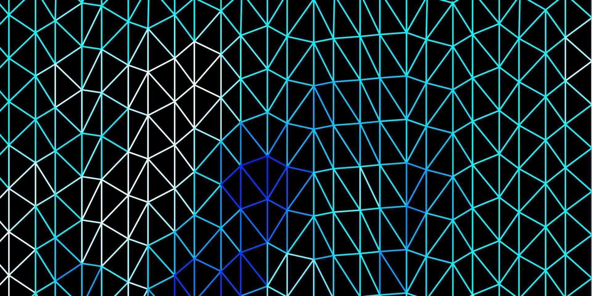 Light blue, green vector triangle mosaic background.