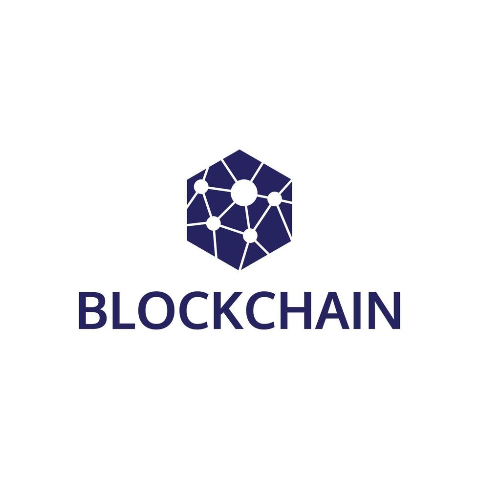 block chain logo design vector