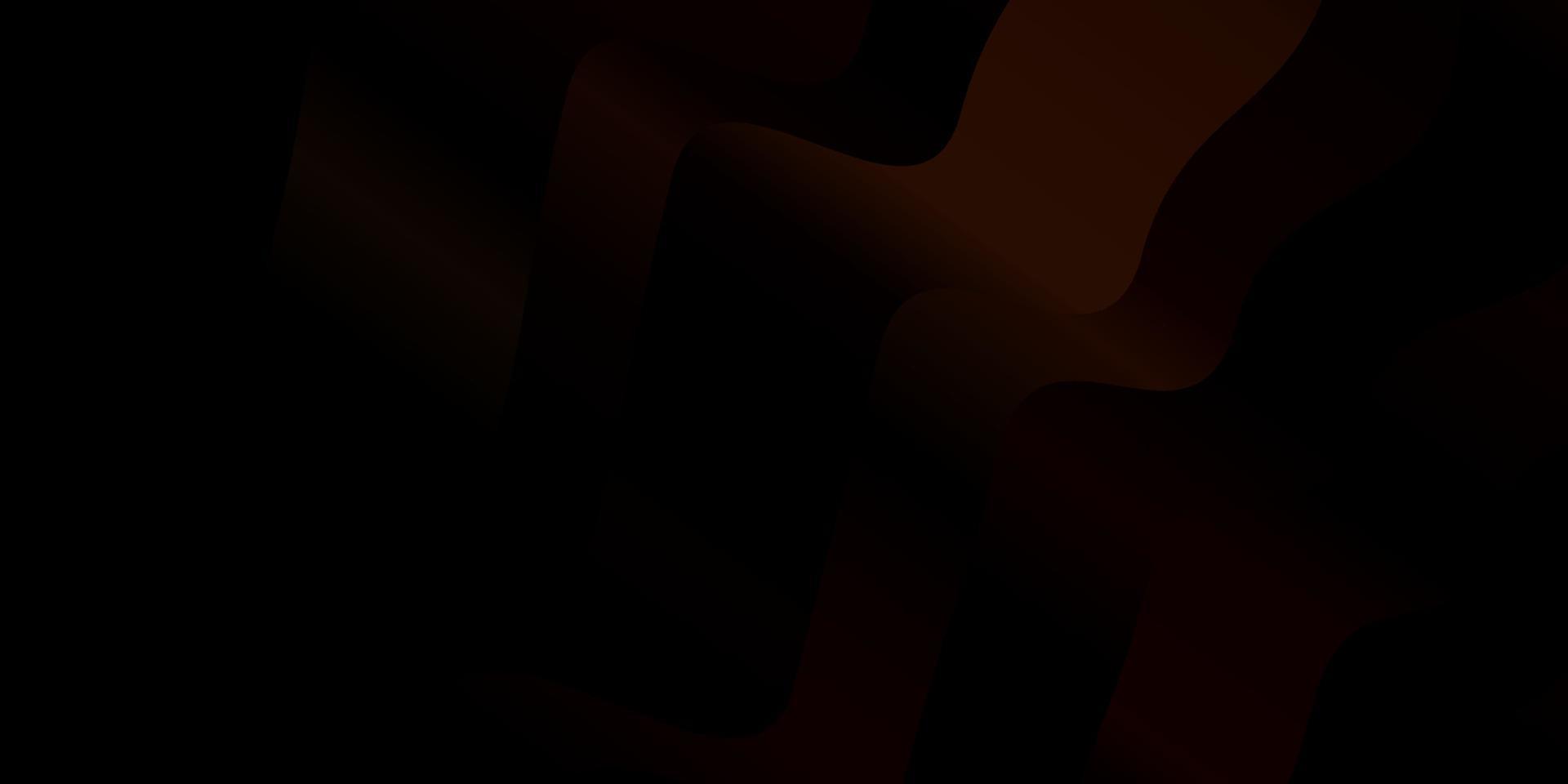 Dark Brown vector template with curves.