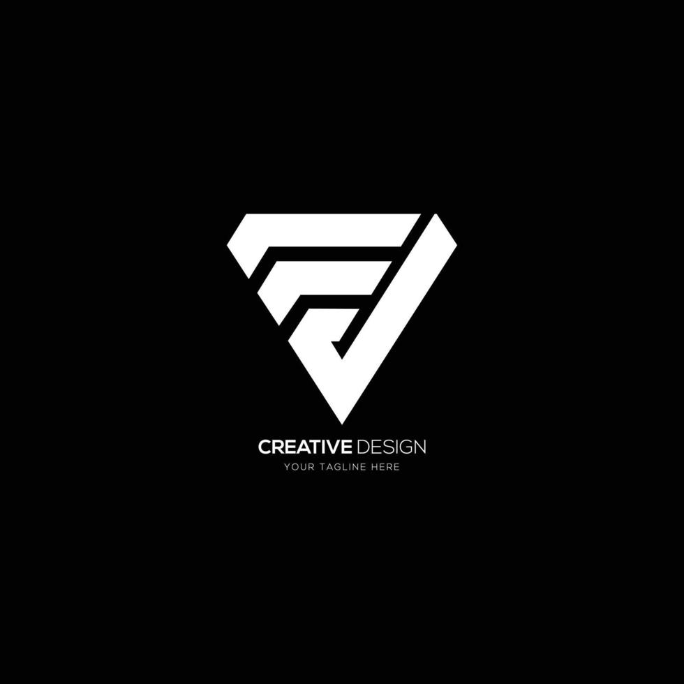 Modern letter E V creative diamond shape logo vector