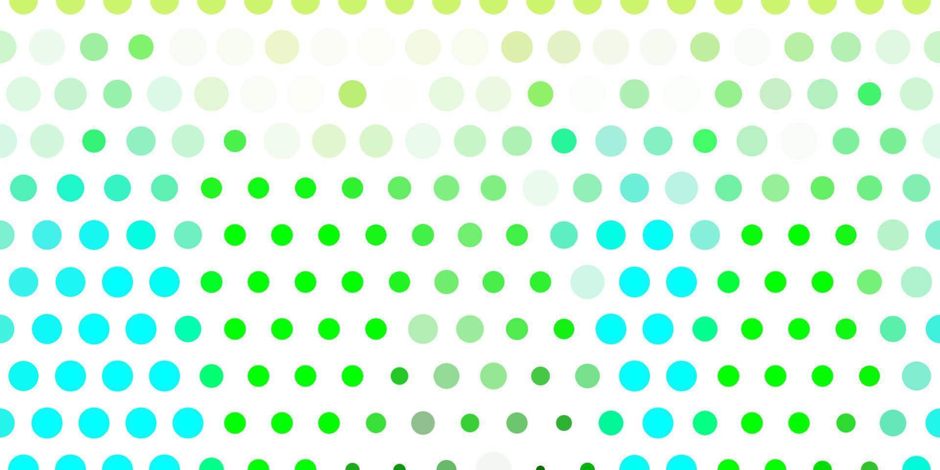 diseño de vector azul claro, verde con formas circulares.