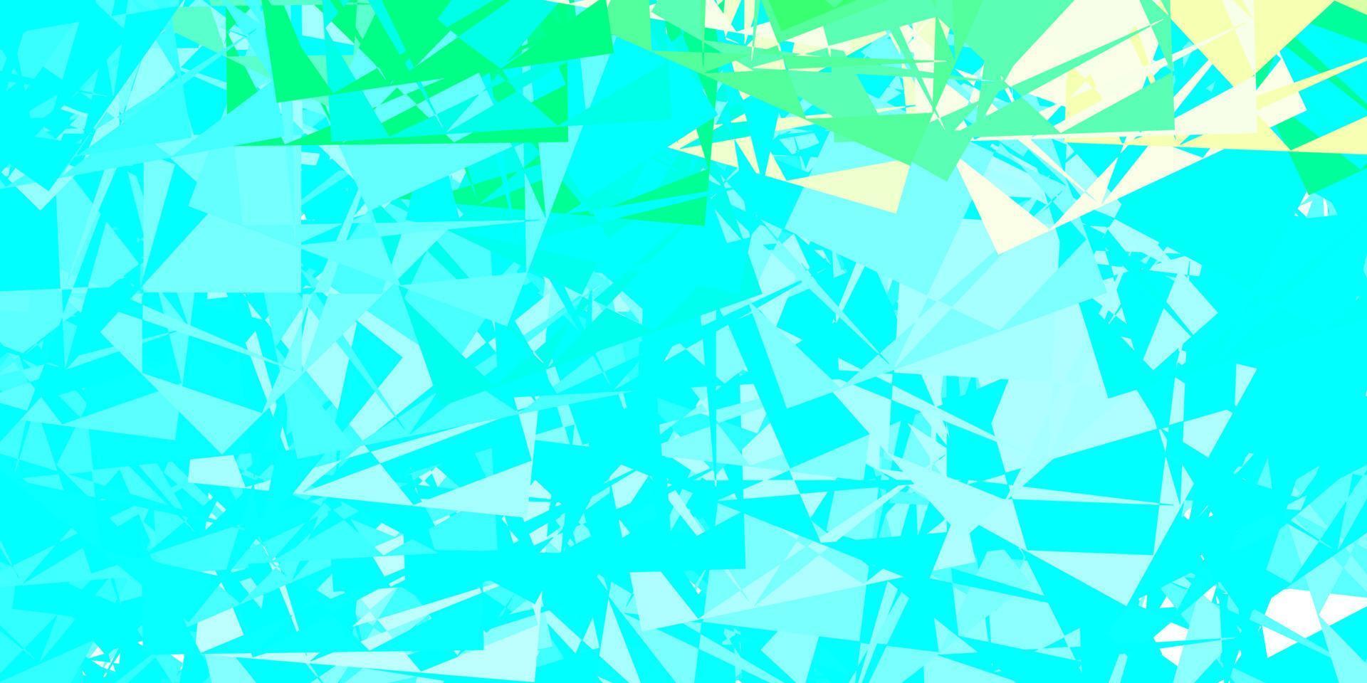 Light Blue, Green vector backdrop with chaotic shapes.