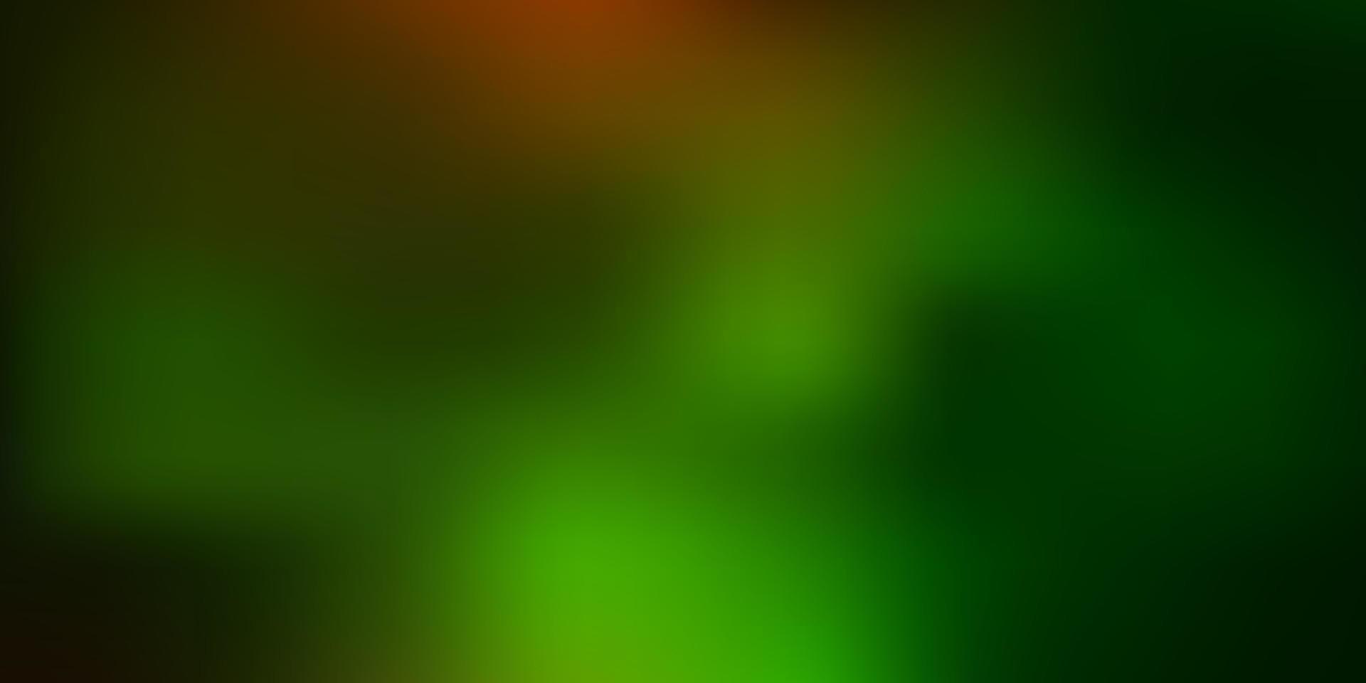 Dark green, yellow vector blurred layout.
