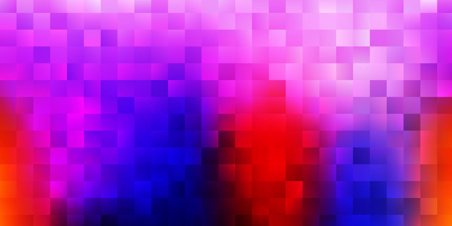 Dark blue, red vector pattern with rectangles.