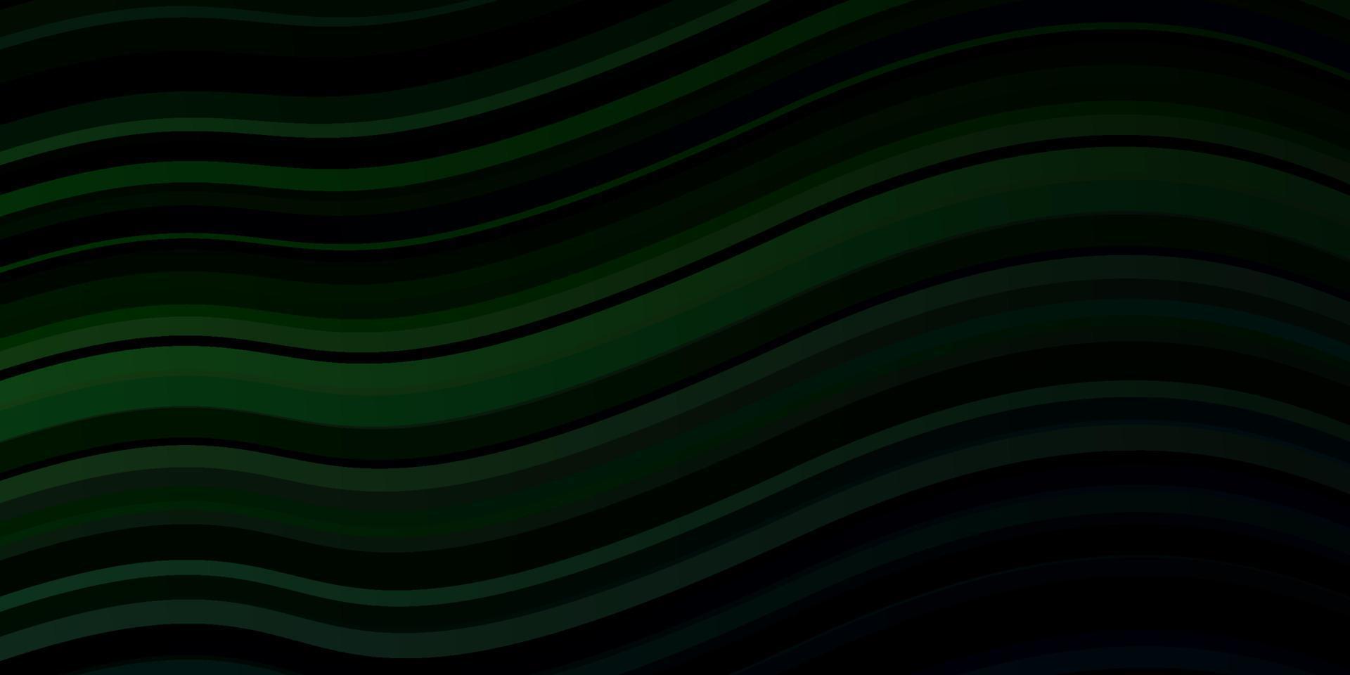 Dark Green vector template with curves.