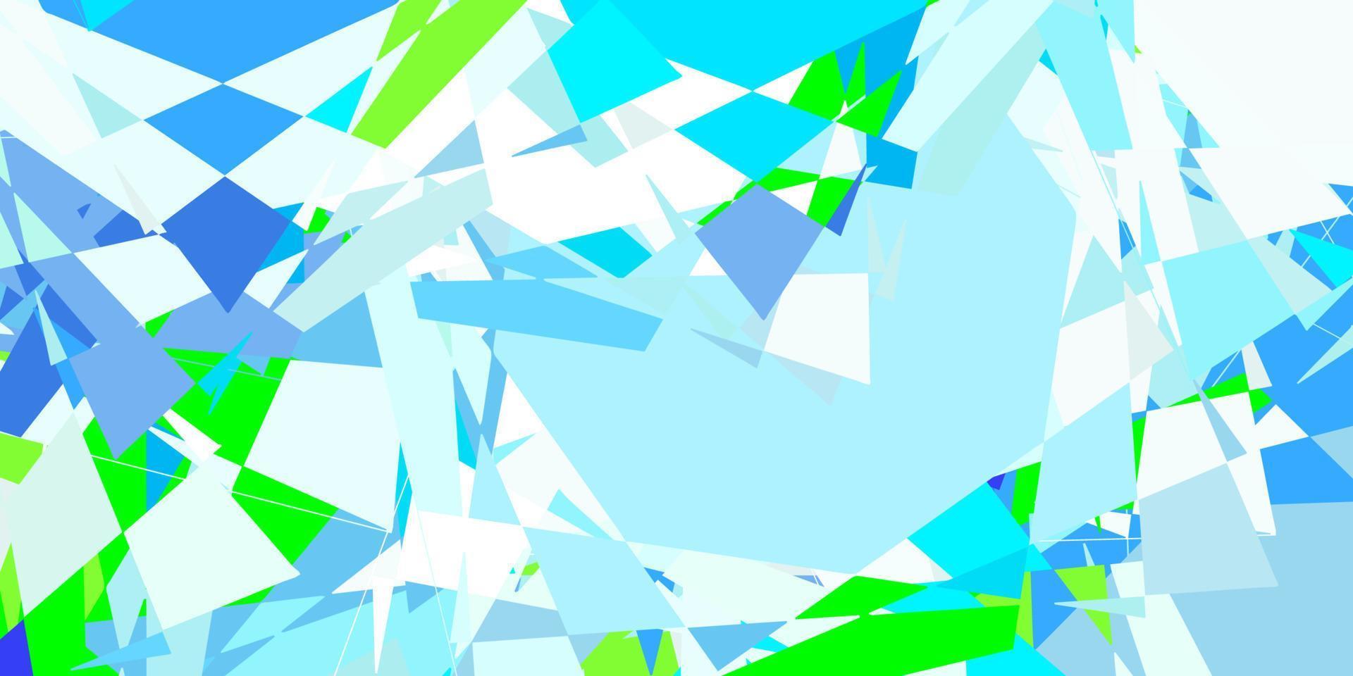 Light Blue, Green vector layout with triangle forms.