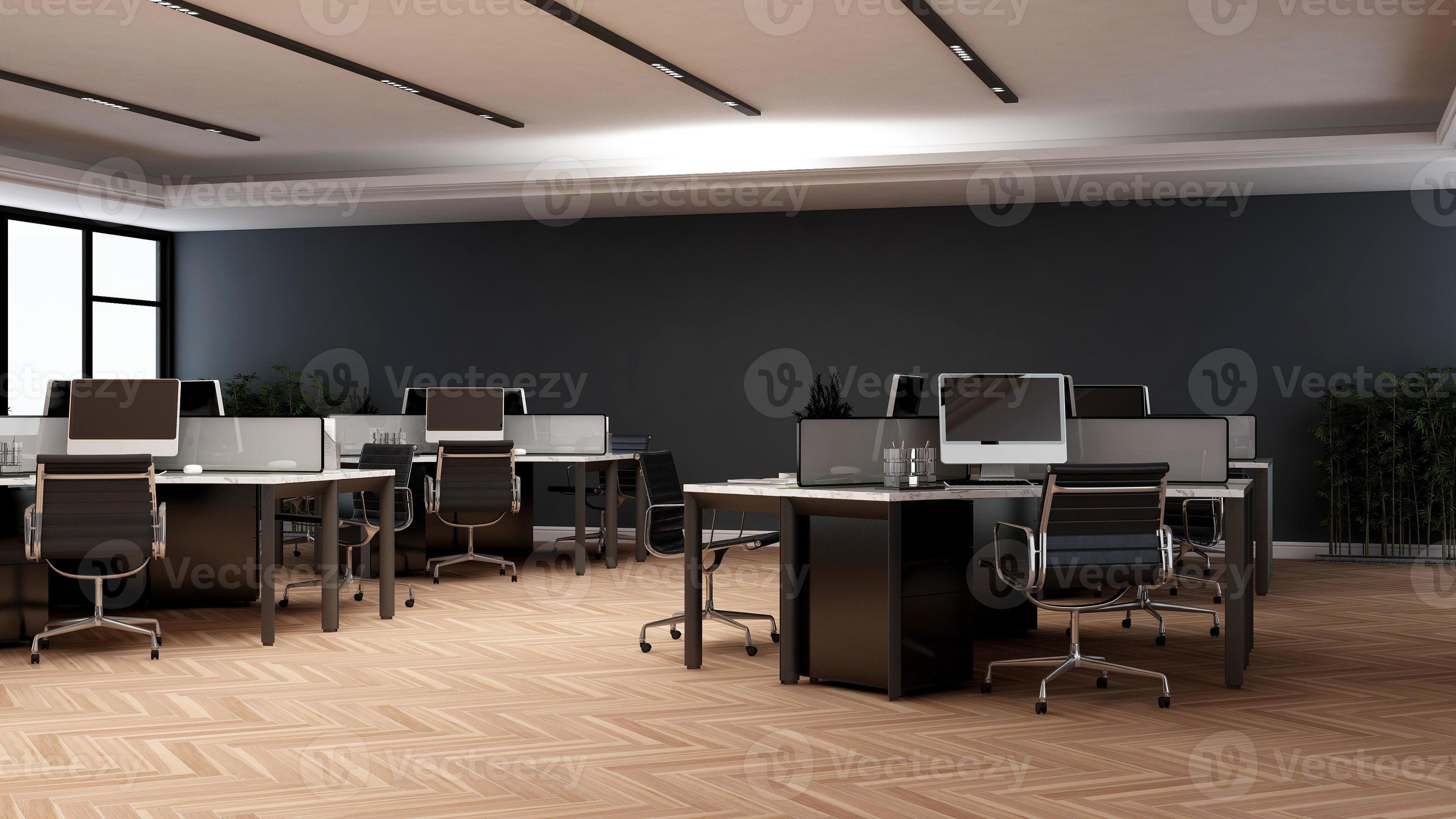 dark office design