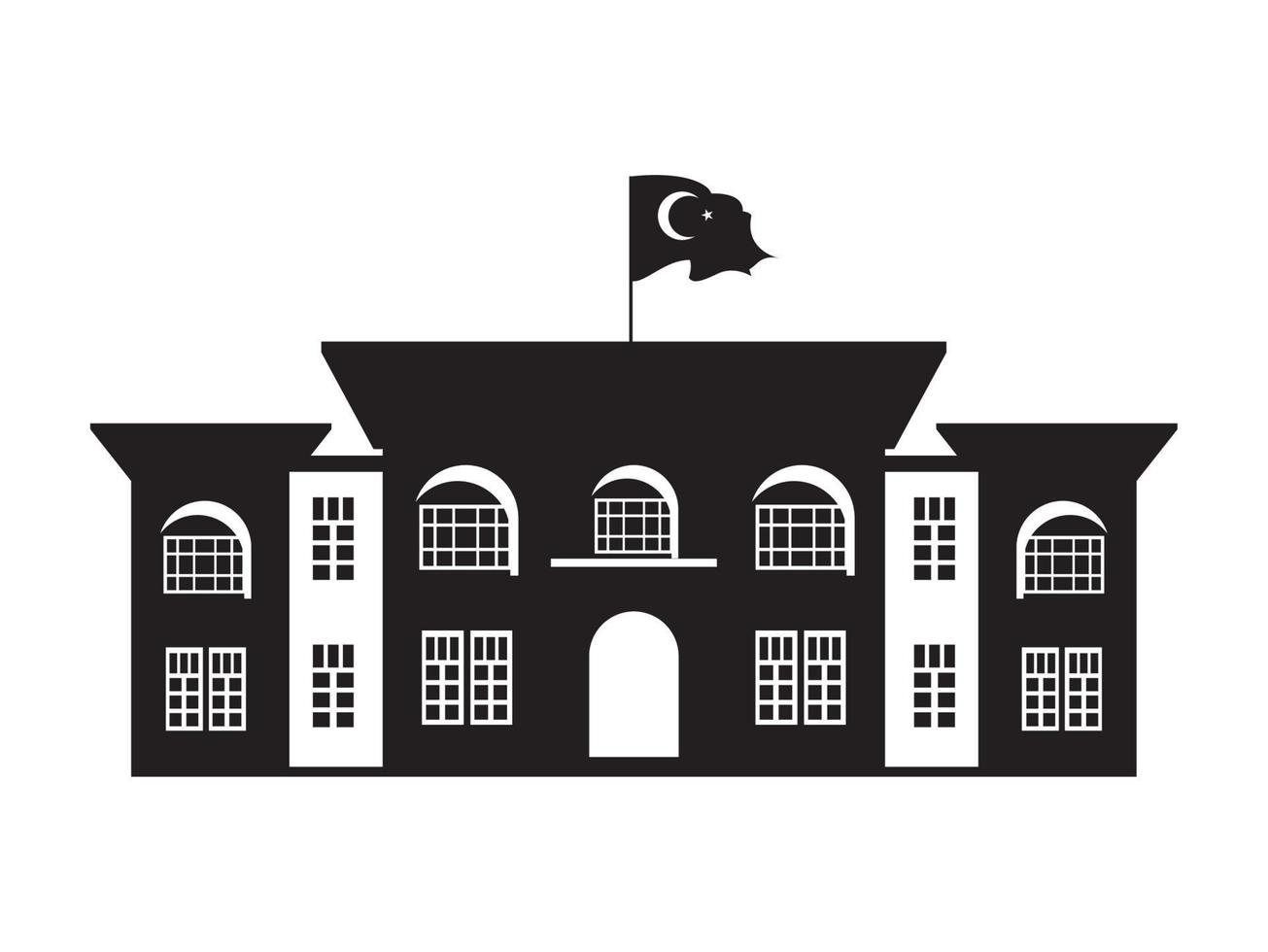 grand national assembly turkey building vector