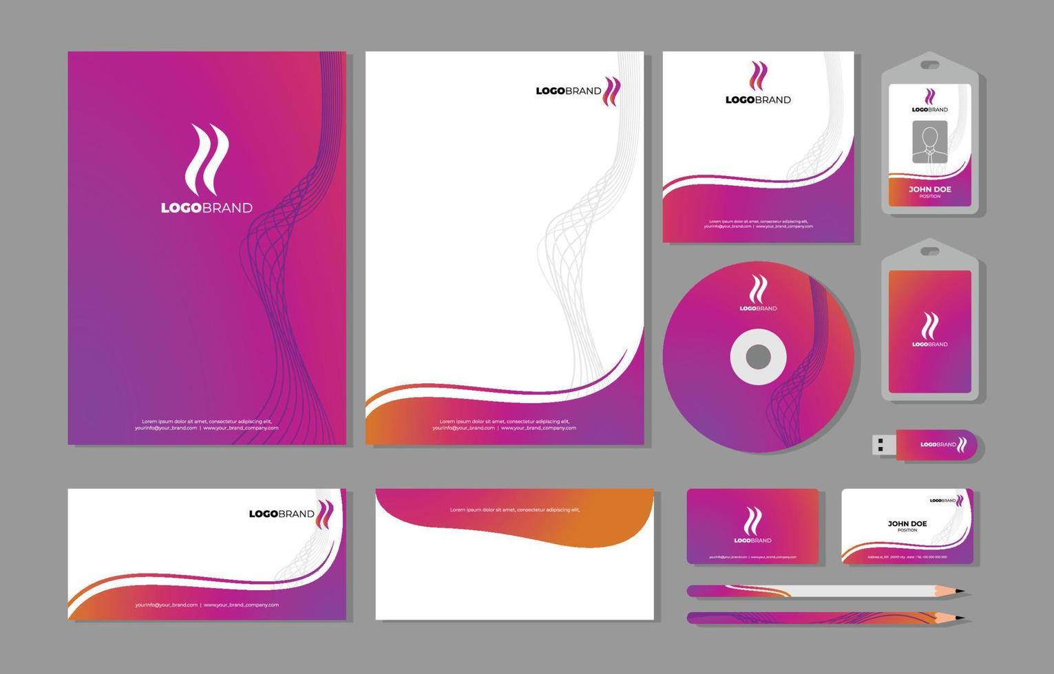 Business Kit Duochrome vector