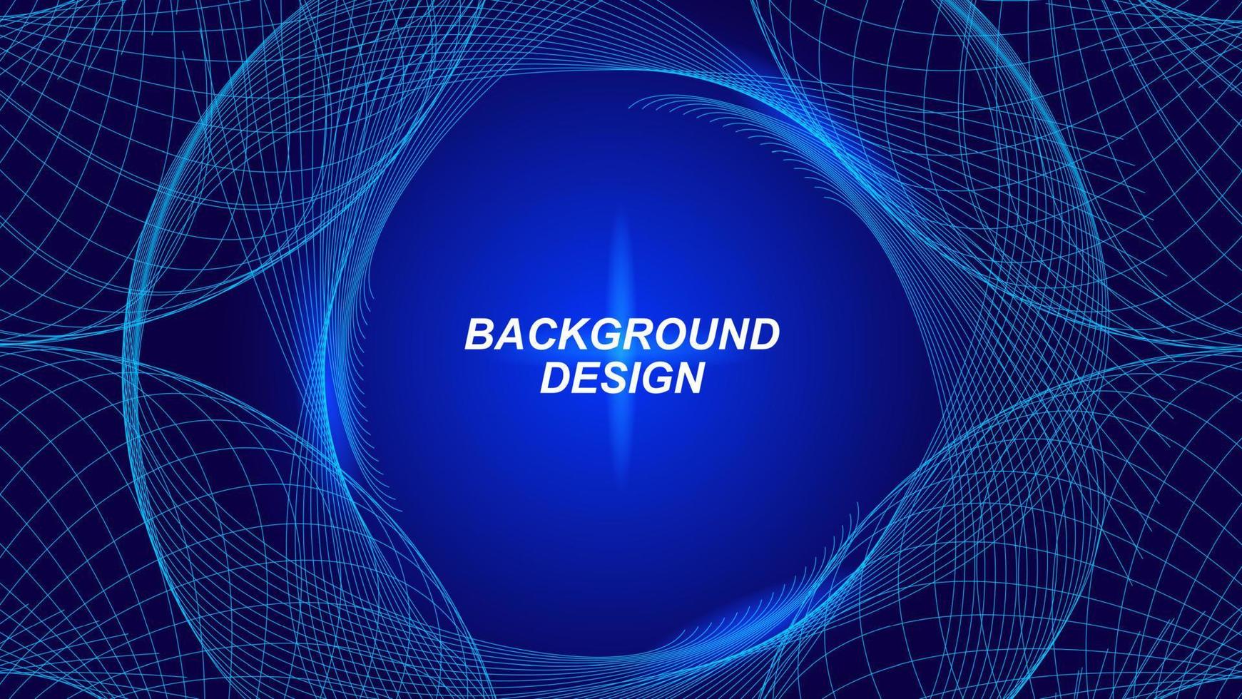 Modern dark blue background with technology abstract lines vector