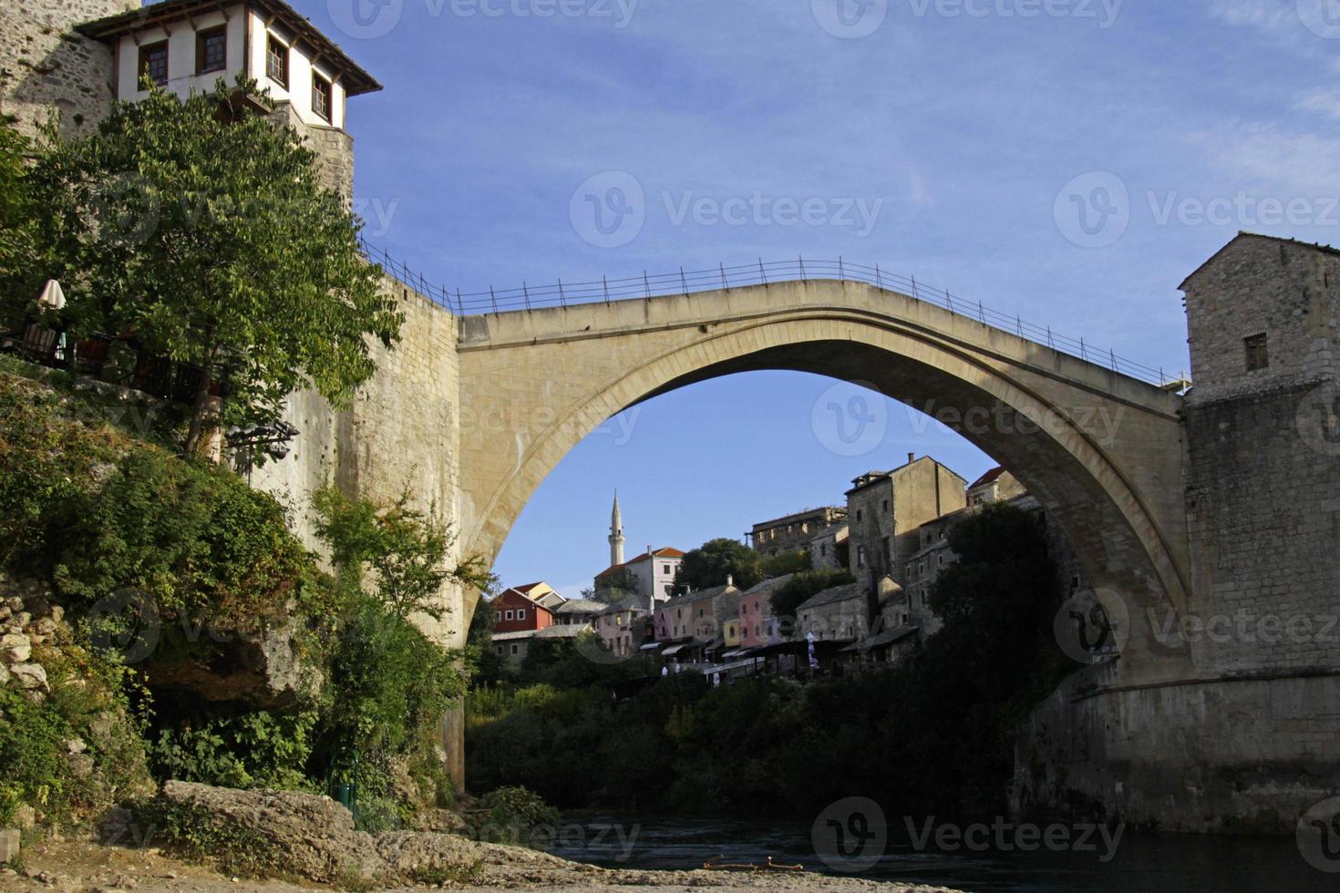 The famous bridge Stari Most in Mostar, Bosnia and Herzegovina photo