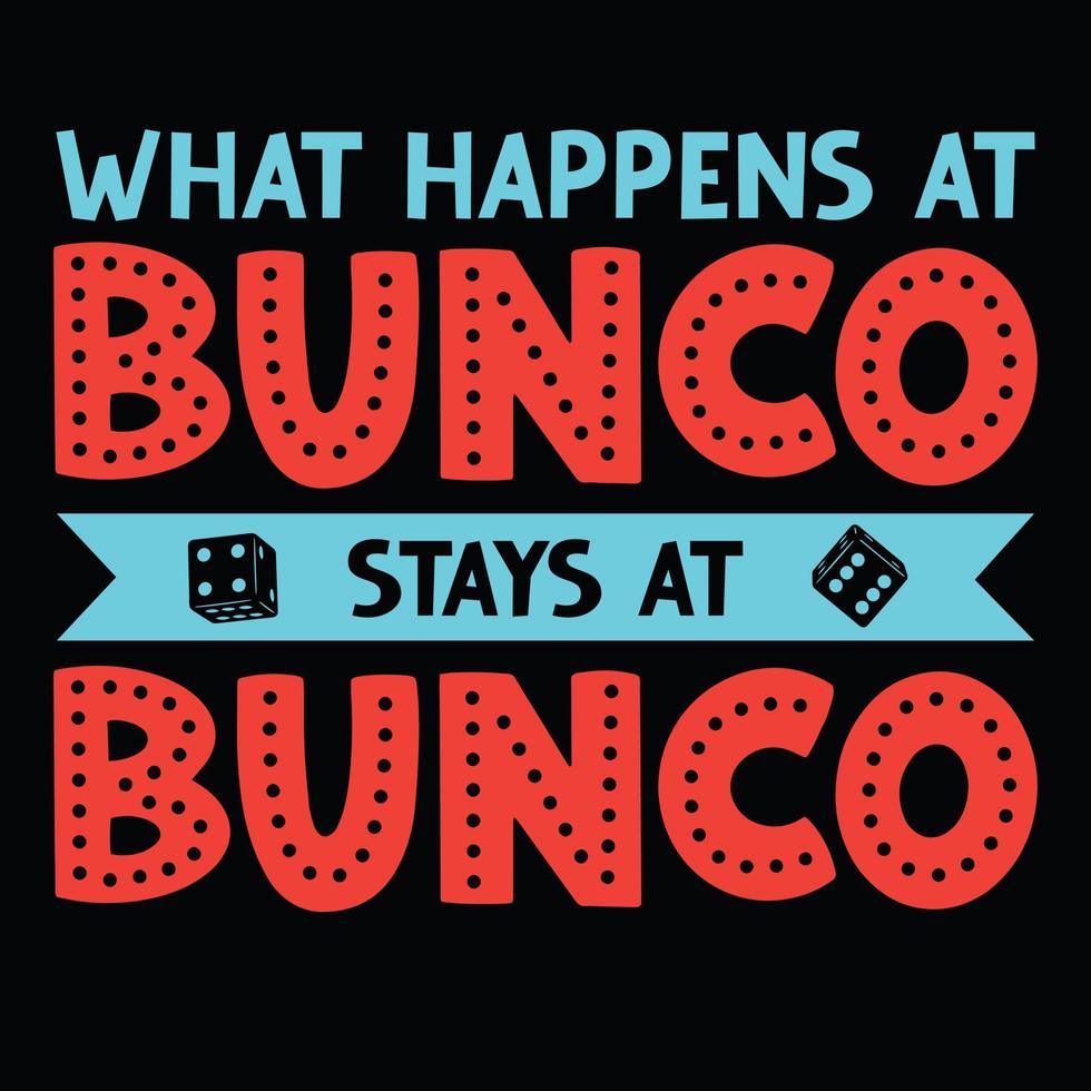 bunco camiseta vector