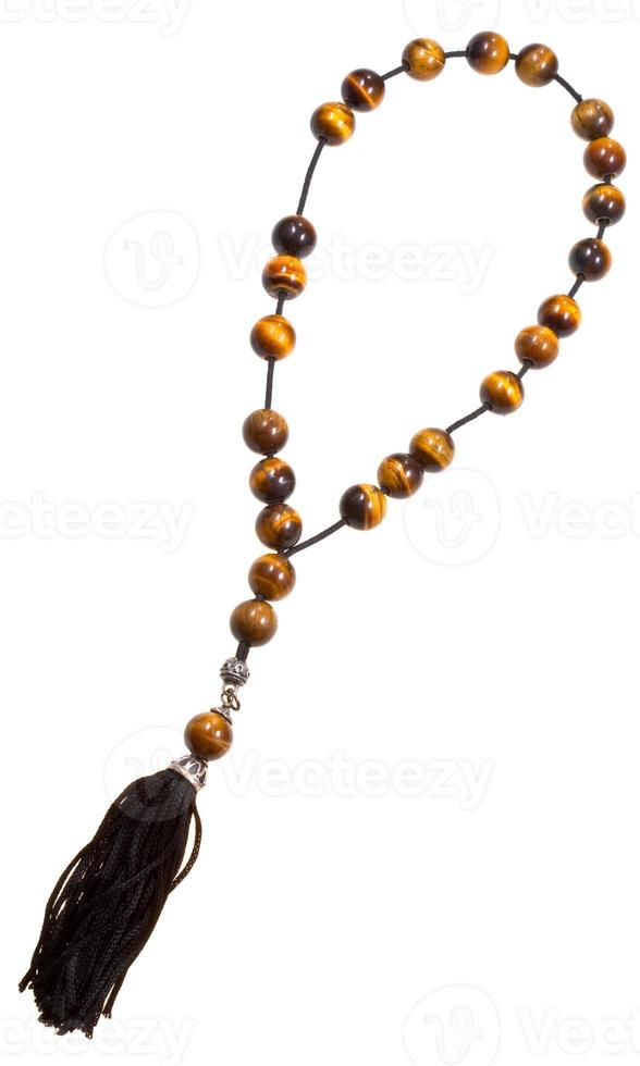 prayer bead isolated on white photo