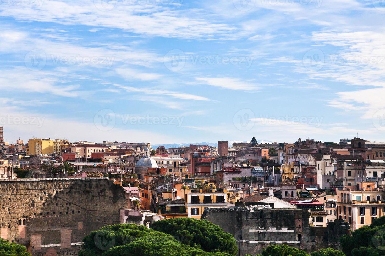 skyline of Rome, Italy photo