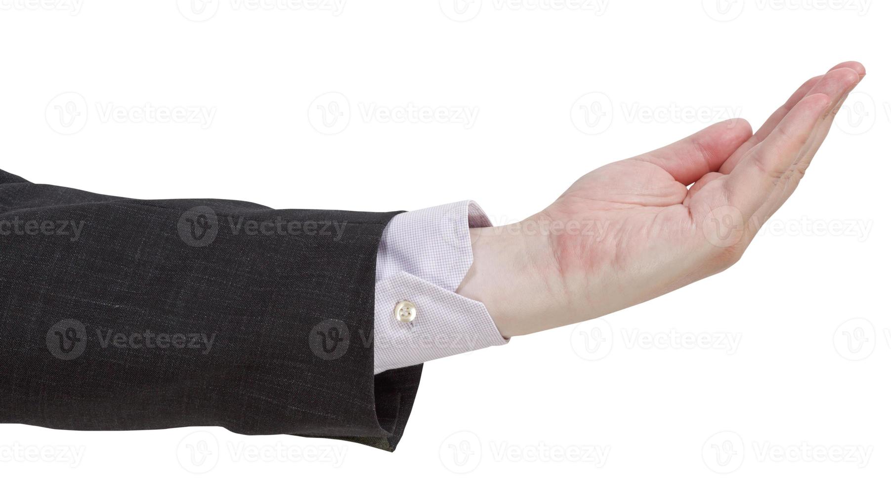 empty palm - hand gesture photo