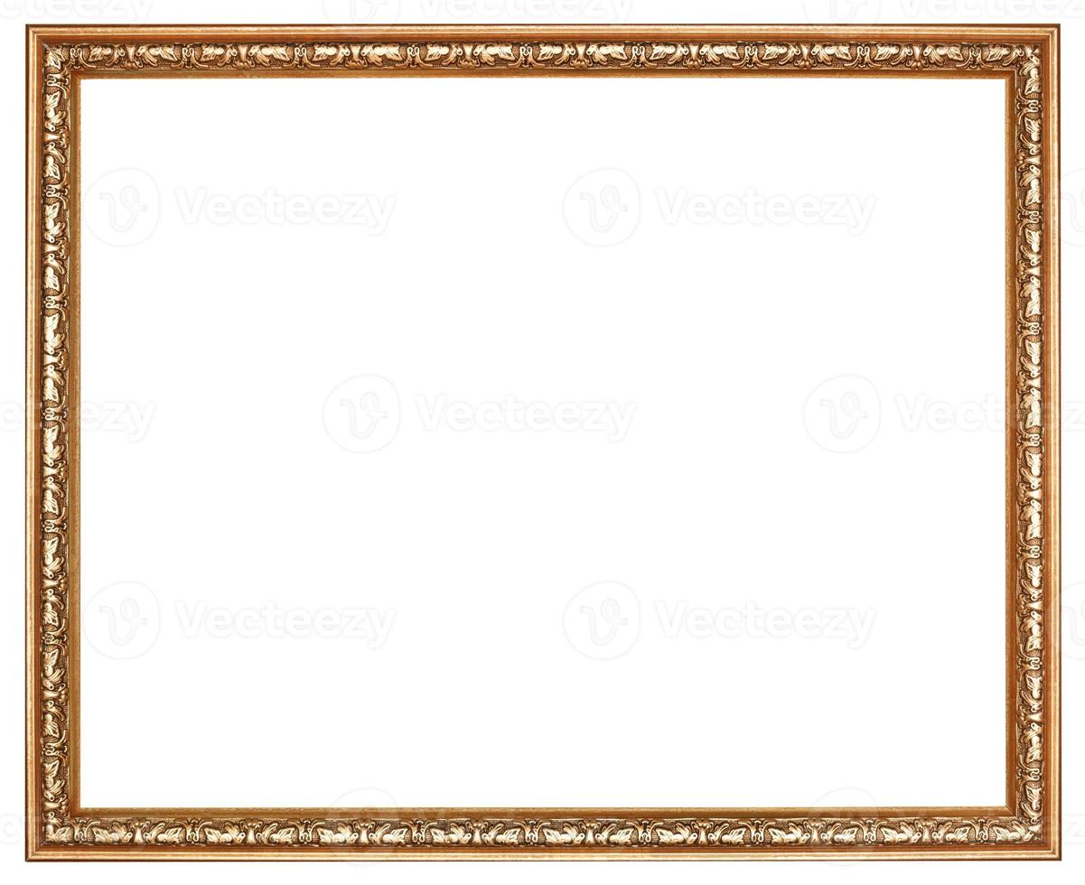 narrow baroque carved wooden picture frame photo