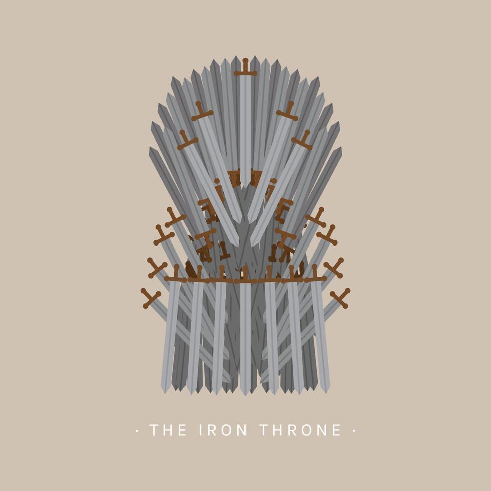 The Iron Throne Design vector