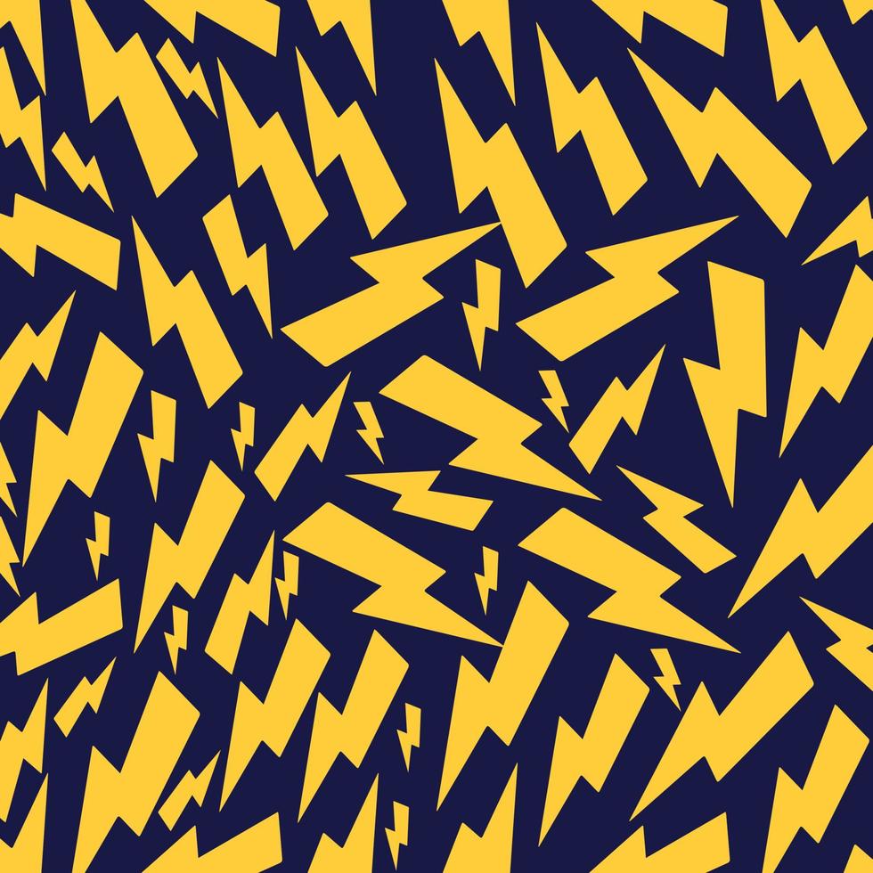 thunder bolt pattern vector design