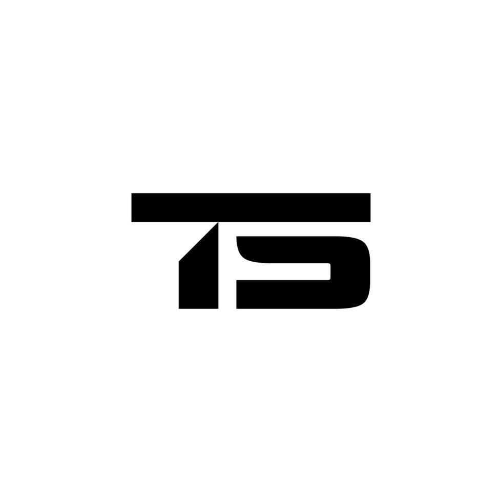 vector de concepto de logotipo inicial ts. icono creativo símbolo pro vector