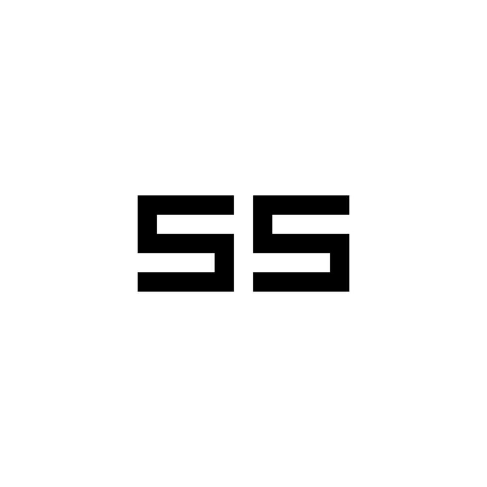 plantilla de diseño de logotipo geométrico de signo de número 55 moderno de ilustración creativa vector