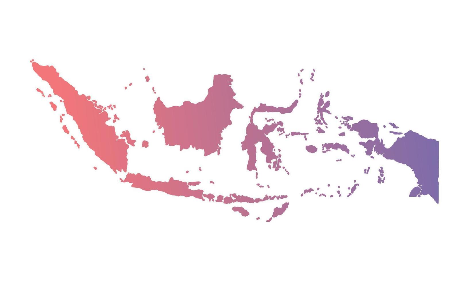 fondo de indonesia con degradado de color vector