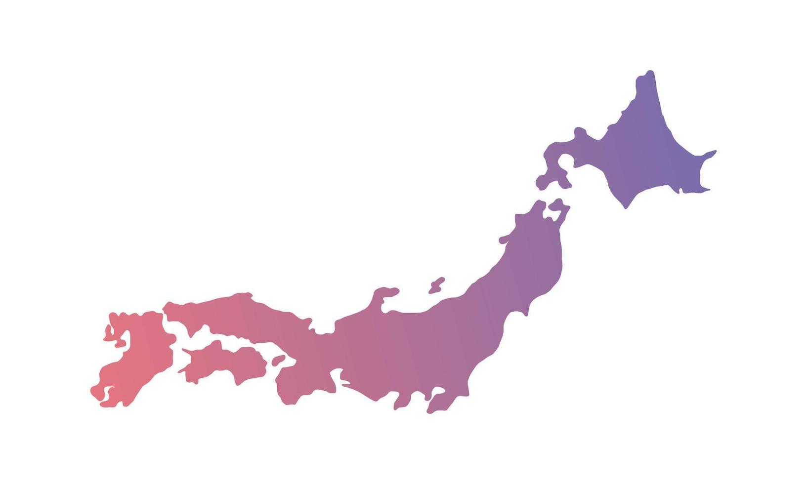 Japan background with color gradient vector