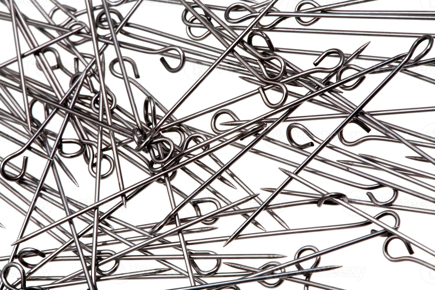 many steel tailor's pins photo