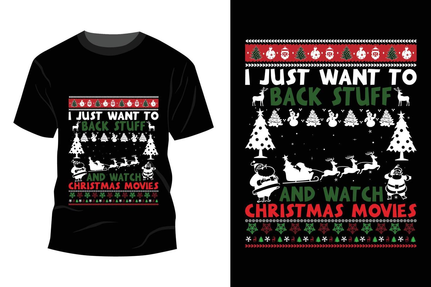 diseño de camiseta de navidad vector